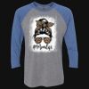 Unisex Triblend Three-Quarter Raglan T-Shirt Thumbnail