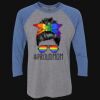 Unisex Triblend Three-Quarter Raglan T-Shirt Thumbnail