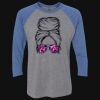 Unisex Triblend Three-Quarter Raglan T-Shirt Thumbnail