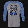 Unisex Triblend Three-Quarter Raglan T-Shirt Thumbnail