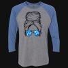 Unisex Triblend Three-Quarter Raglan T-Shirt Thumbnail