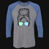Unisex Triblend Three-Quarter Raglan T-Shirt Thumbnail