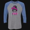 Unisex Triblend Three-Quarter Raglan T-Shirt Thumbnail