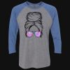 Unisex Triblend Three-Quarter Raglan T-Shirt Thumbnail