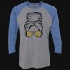 Unisex Triblend Three-Quarter Raglan T-Shirt Thumbnail