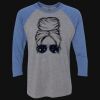 Unisex Triblend Three-Quarter Raglan T-Shirt Thumbnail