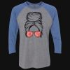 Unisex Triblend Three-Quarter Raglan T-Shirt Thumbnail
