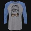 Unisex Triblend Three-Quarter Raglan T-Shirt Thumbnail