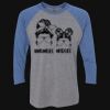 Unisex Triblend Three-Quarter Raglan T-Shirt Thumbnail