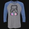 Unisex Triblend Three-Quarter Raglan T-Shirt Thumbnail