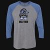 Unisex Triblend Three-Quarter Raglan T-Shirt Thumbnail