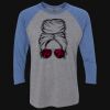 Unisex Triblend Three-Quarter Raglan T-Shirt Thumbnail