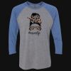 Unisex Triblend Three-Quarter Raglan T-Shirt Thumbnail
