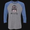 Unisex Triblend Three-Quarter Raglan T-Shirt Thumbnail