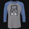 Unisex Triblend Three-Quarter Raglan T-Shirt Thumbnail