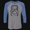 Unisex Triblend Three-Quarter Raglan T-Shirt Thumbnail