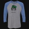 Unisex Triblend Three-Quarter Raglan T-Shirt Thumbnail