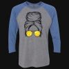 Unisex Triblend Three-Quarter Raglan T-Shirt Thumbnail