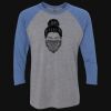 Unisex Triblend Three-Quarter Raglan T-Shirt Thumbnail