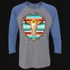 Unisex Triblend Three-Quarter Raglan T-Shirt Thumbnail