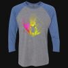 Unisex Triblend Three-Quarter Raglan T-Shirt Thumbnail