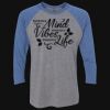Unisex Triblend Three-Quarter Raglan T-Shirt Thumbnail