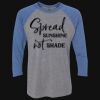 Unisex Triblend Three-Quarter Raglan T-Shirt Thumbnail