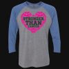 Unisex Triblend Three-Quarter Raglan T-Shirt Thumbnail