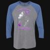 Unisex Triblend Three-Quarter Raglan T-Shirt Thumbnail