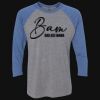 Unisex Triblend Three-Quarter Raglan T-Shirt Thumbnail