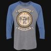 Unisex Triblend Three-Quarter Raglan T-Shirt Thumbnail