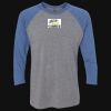 Unisex Triblend Three-Quarter Raglan T-Shirt Thumbnail