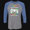 Unisex Triblend Three-Quarter Raglan T-Shirt Thumbnail