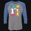 Unisex Triblend Three-Quarter Raglan T-Shirt Thumbnail