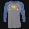 Unisex Triblend Three-Quarter Raglan T-Shirt Thumbnail
