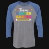 Unisex Triblend Three-Quarter Raglan T-Shirt Thumbnail