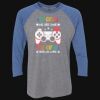 Unisex Triblend Three-Quarter Raglan T-Shirt Thumbnail