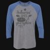 Unisex Triblend Three-Quarter Raglan T-Shirt Thumbnail