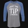 Unisex Triblend Three-Quarter Raglan T-Shirt Thumbnail