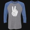 Unisex Triblend Three-Quarter Raglan T-Shirt Thumbnail