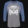 Unisex Triblend Three-Quarter Raglan T-Shirt Thumbnail