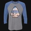 Unisex Triblend Three-Quarter Raglan T-Shirt Thumbnail