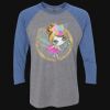 Unisex Triblend Three-Quarter Raglan T-Shirt Thumbnail