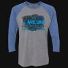 Unisex Triblend Three-Quarter Raglan T-Shirt Thumbnail