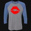 Unisex Triblend Three-Quarter Raglan T-Shirt Thumbnail