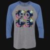 Unisex Triblend Three-Quarter Raglan T-Shirt Thumbnail