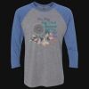Unisex Triblend Three-Quarter Raglan T-Shirt Thumbnail