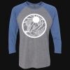 Unisex Triblend Three-Quarter Raglan T-Shirt Thumbnail