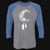 Unisex Triblend Three-Quarter Raglan T-Shirt Thumbnail