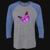 Unisex Triblend Three-Quarter Raglan T-Shirt Thumbnail